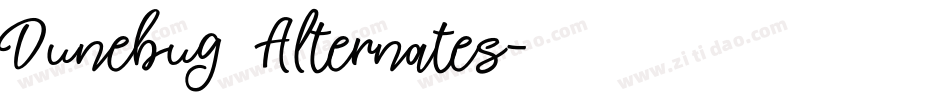 Dunebug Alternates字体转换